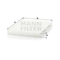 Фильтр салона MANN-FILTER CU 2882
